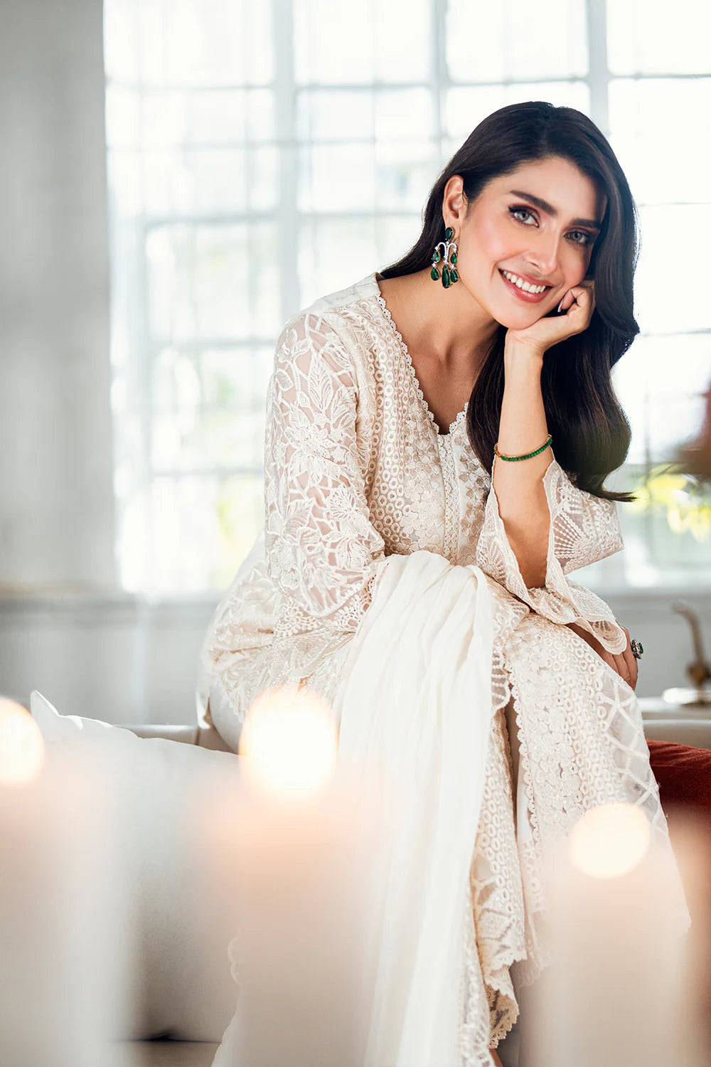 Azure Luxe Eid Drop 3 Chiffon Collection 2025 - Ethereal Pearl