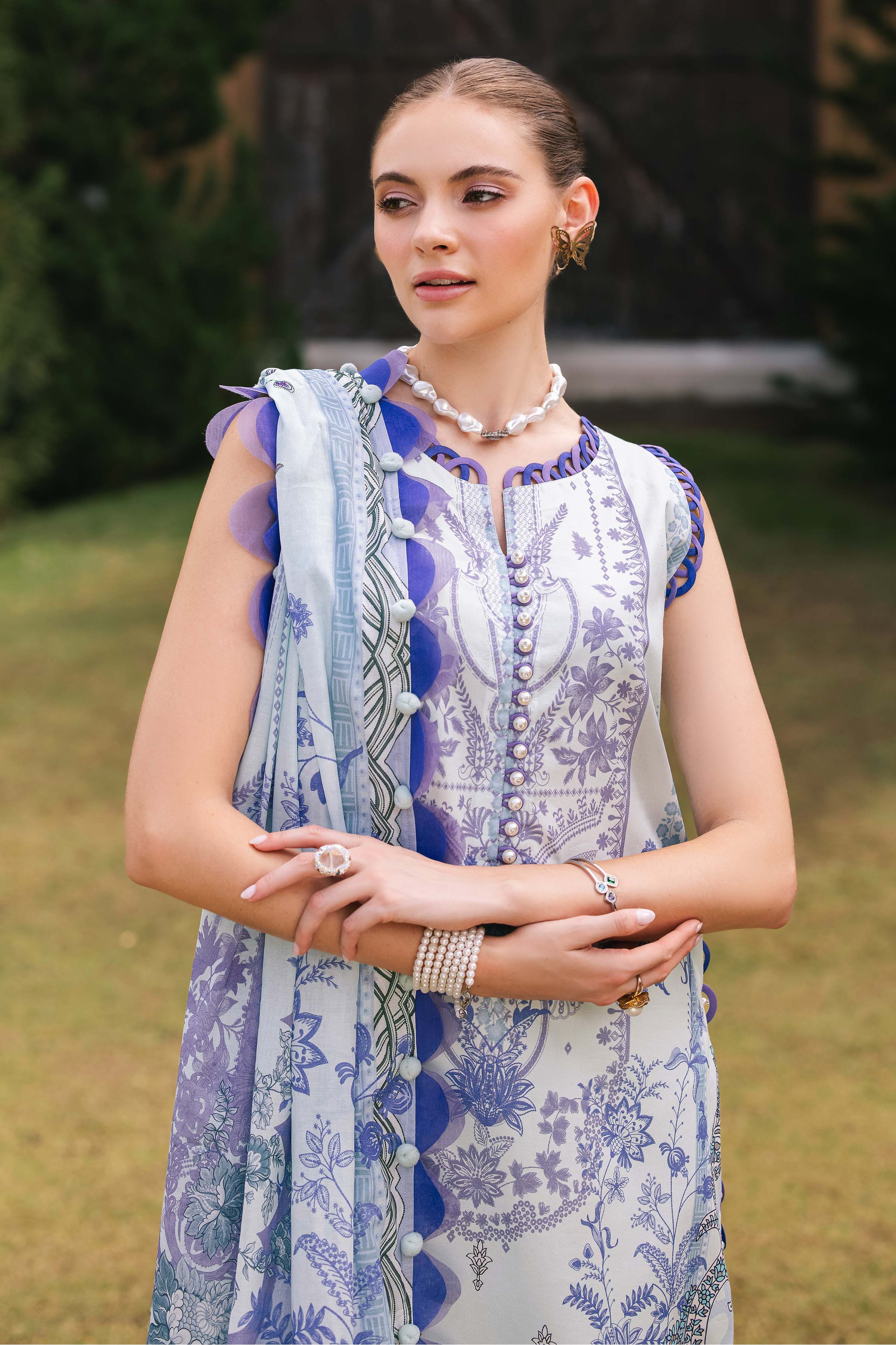 Jade urbane digital printed lawn collection 2025 | 20719-B