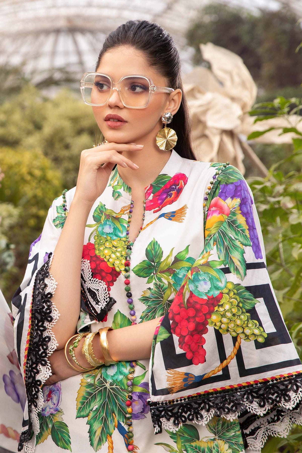 MARIA B M.Prints | Spring Summer Lawn Suits : 2024 | 8A