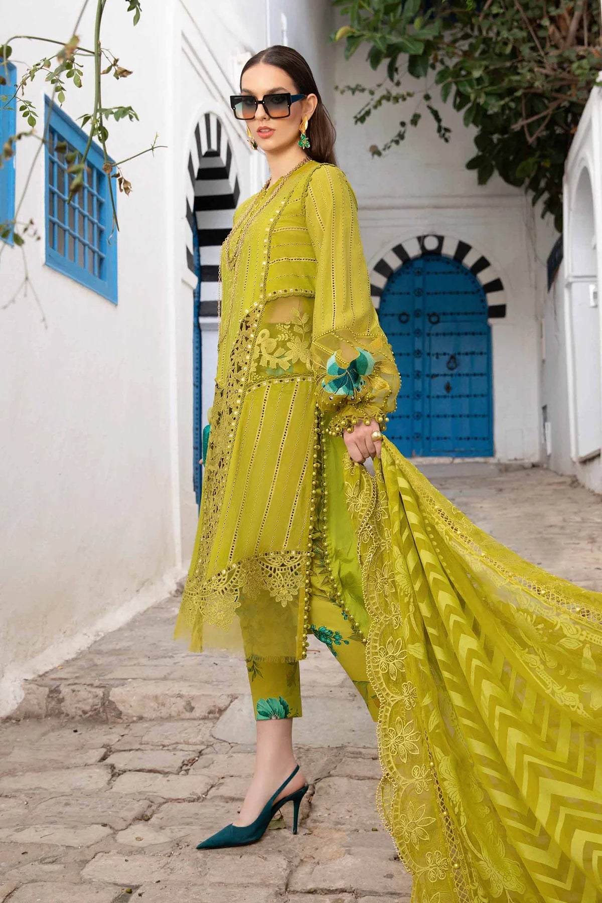 MARIA B Luxury Lawn Suits | 2024 | 8A
