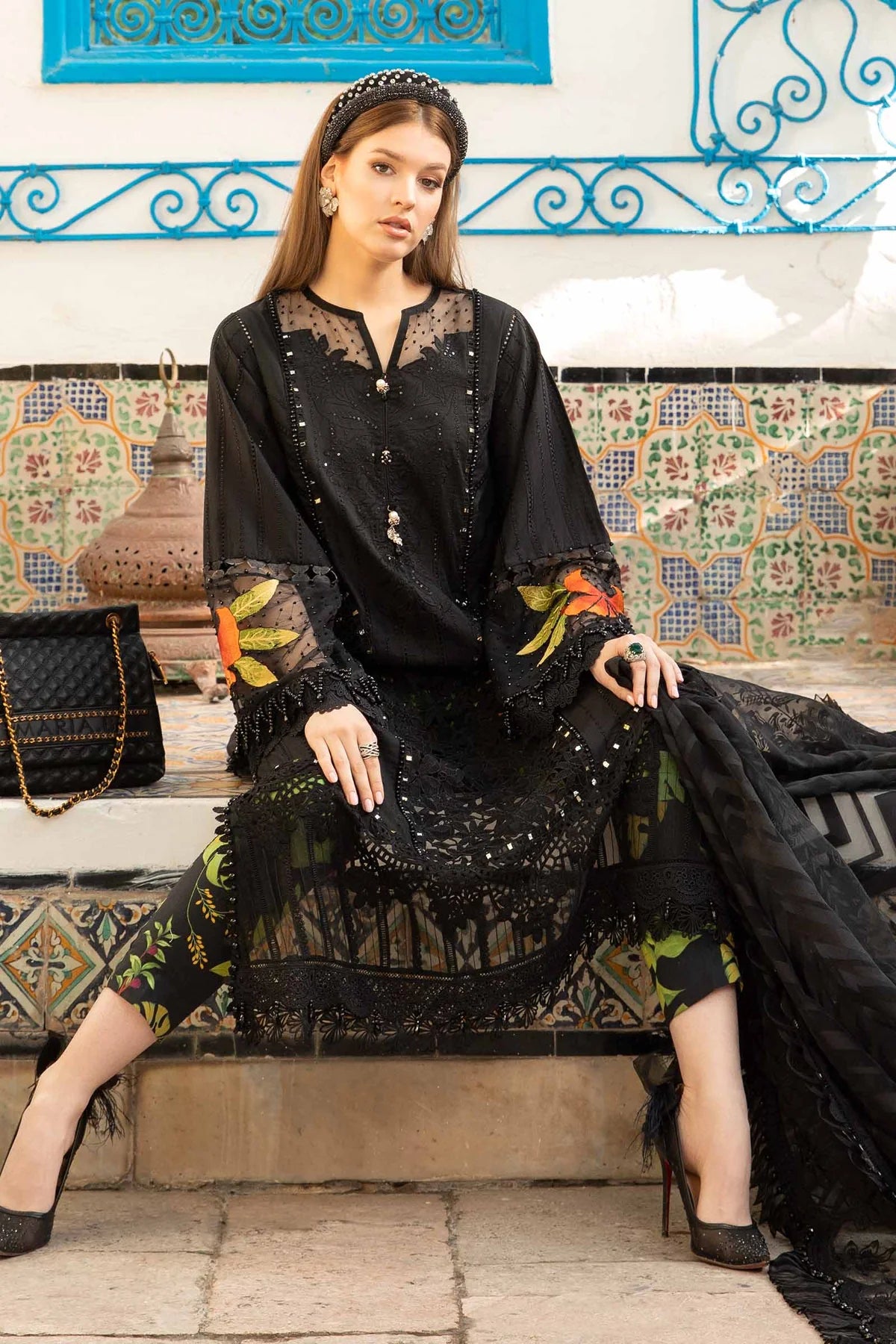 MARIA B Luxury Lawn Suits | 2024 | 8B