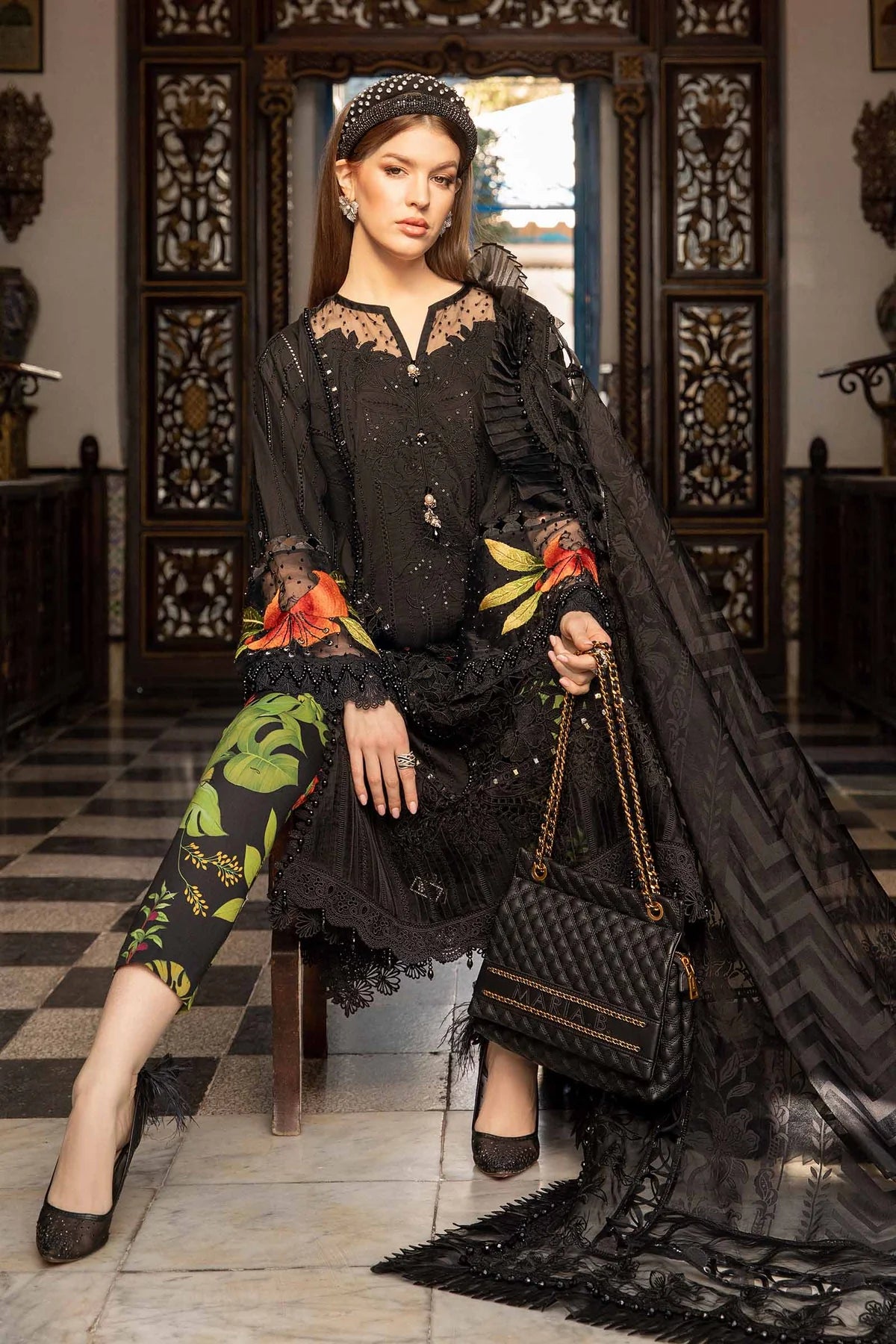 MARIA B Luxury Lawn Suits | 2024 | 8B