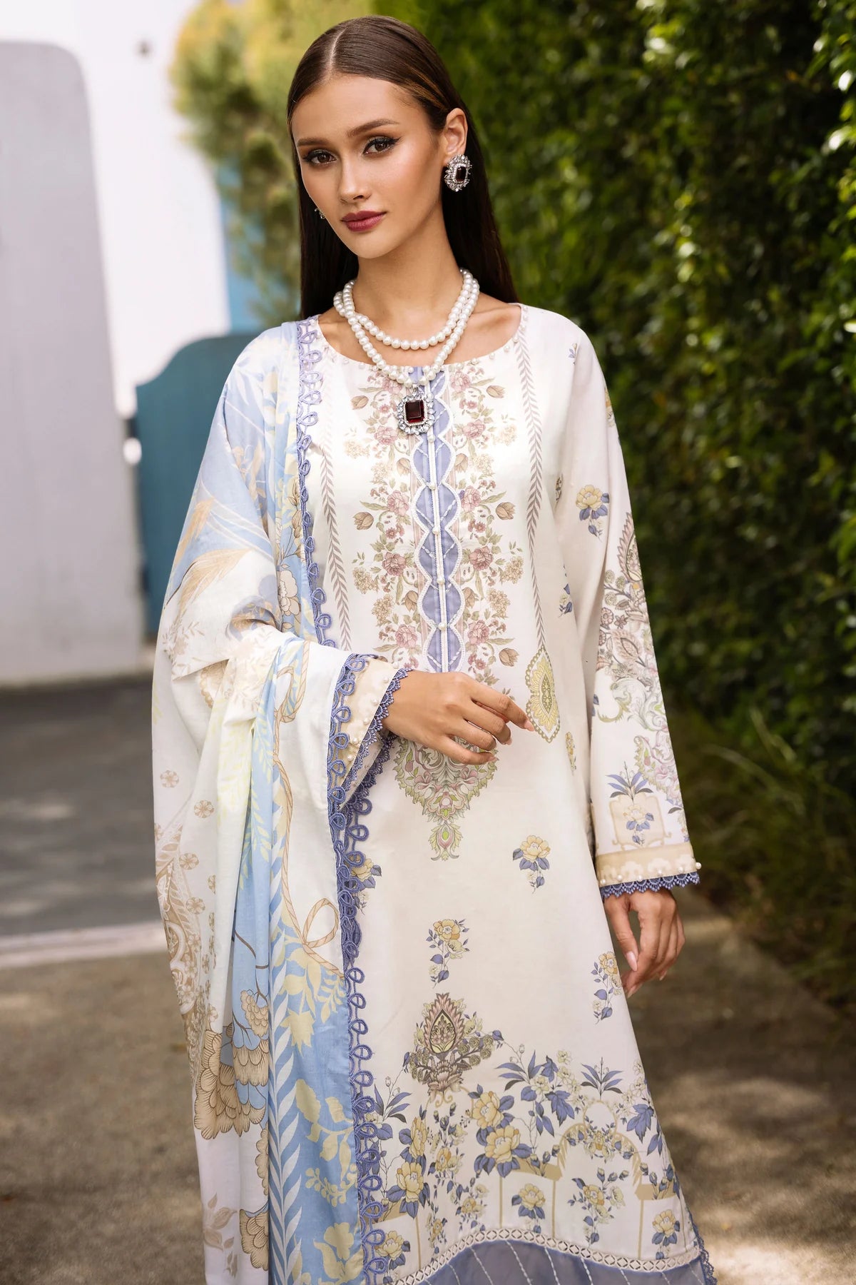 Jade urbane unstitched printed lawn suits - 20634B