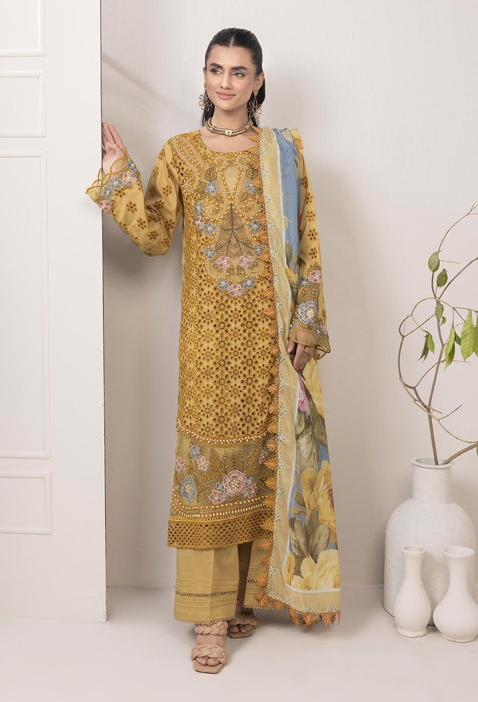 Adan’s libas Ezlyn unstitched lawn collection 2025 - Design 07