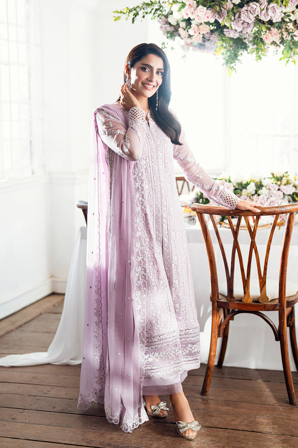 Azure Luxe Eid Drop 3 Chiffon Collection 2025 - Twilight Lavender