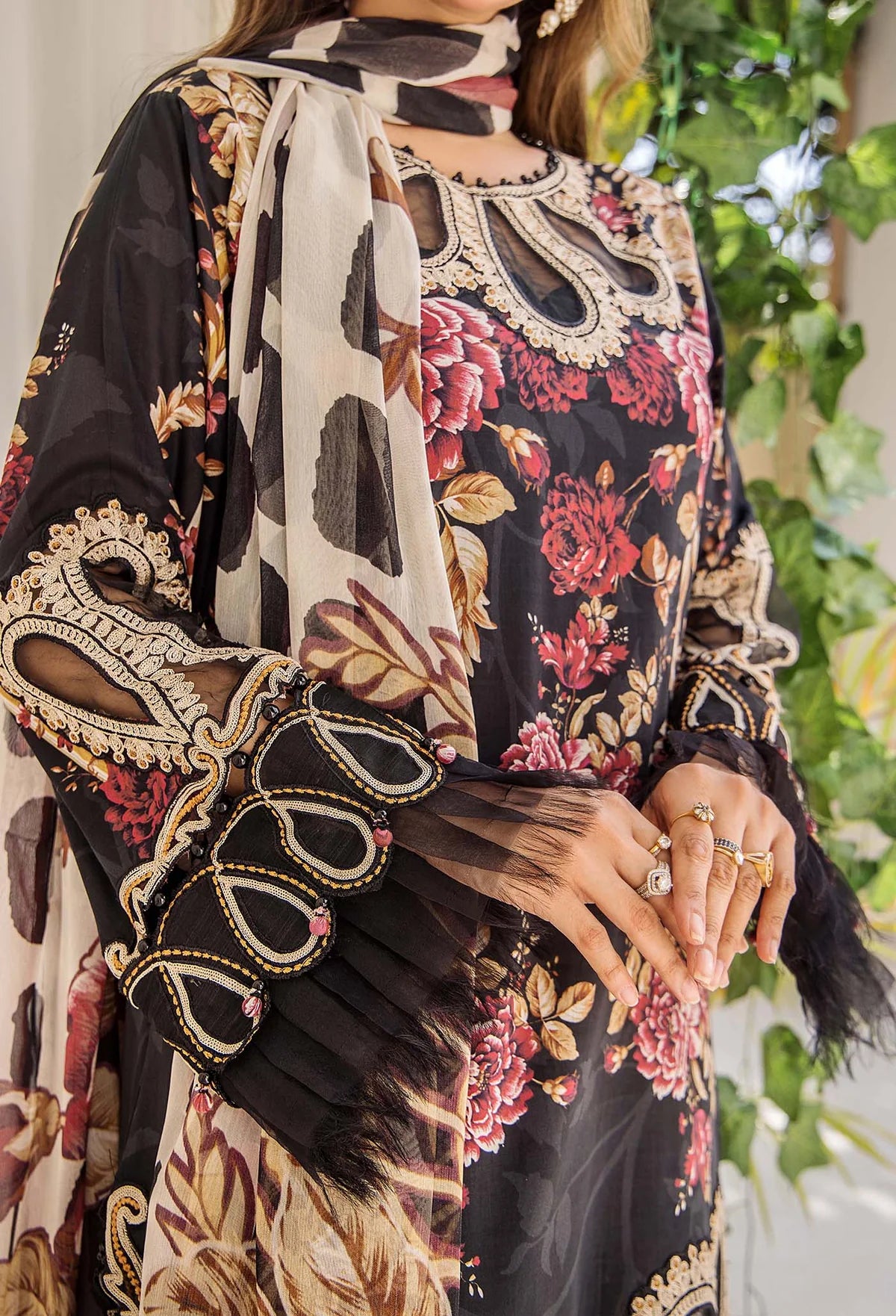 Adan libas prints unstitched lawn suits 2025 - 1103