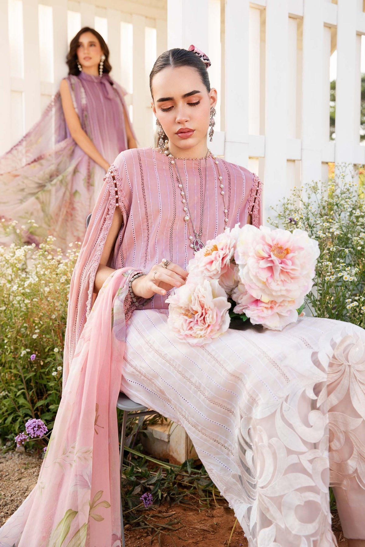 Maria B Mprints spring summer unstitched lawn suits 2025 | 6A