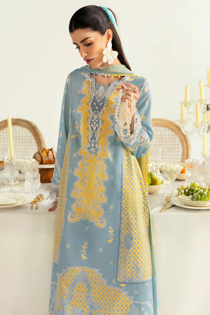 Qalamkar Qprints unstitched lawn suits - 2025 - Elva