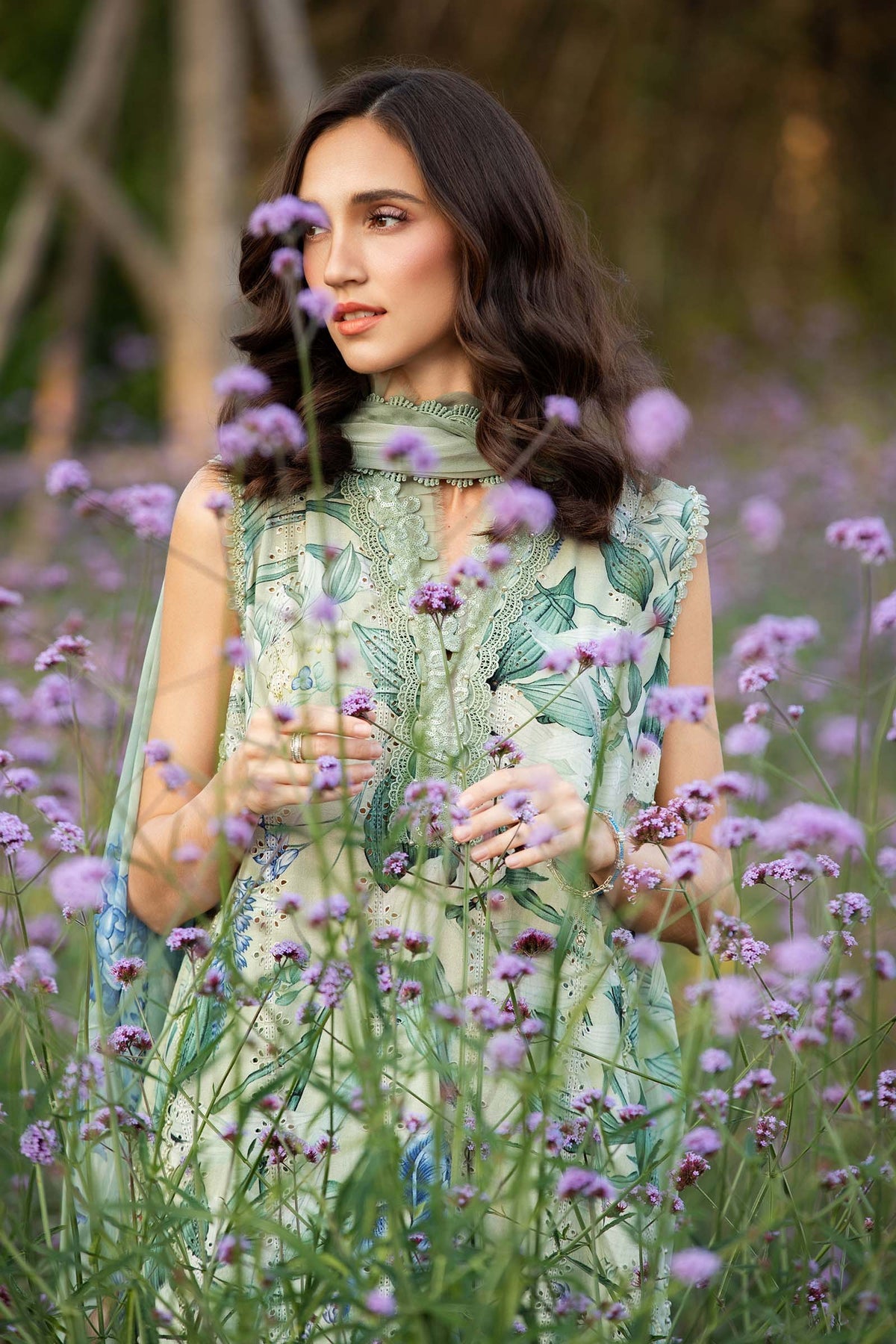 Maria B Mprints spring summer unstitched lawn suits 2025 | 2B