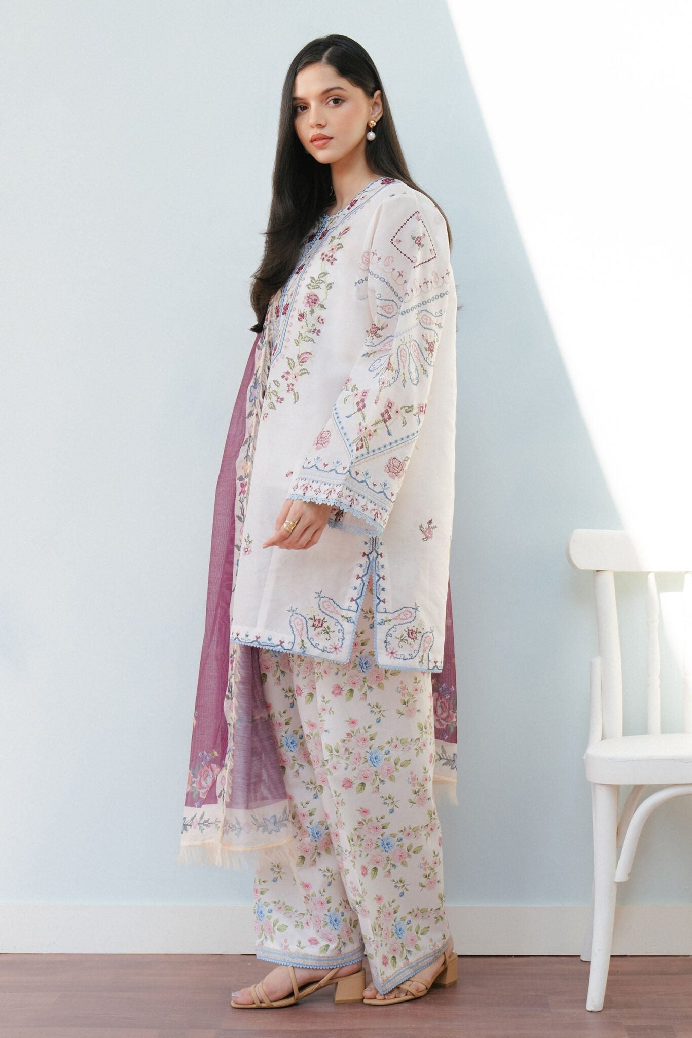 Coco by Zara Shahjahan Embroidered lawn suits 2025 - 2B