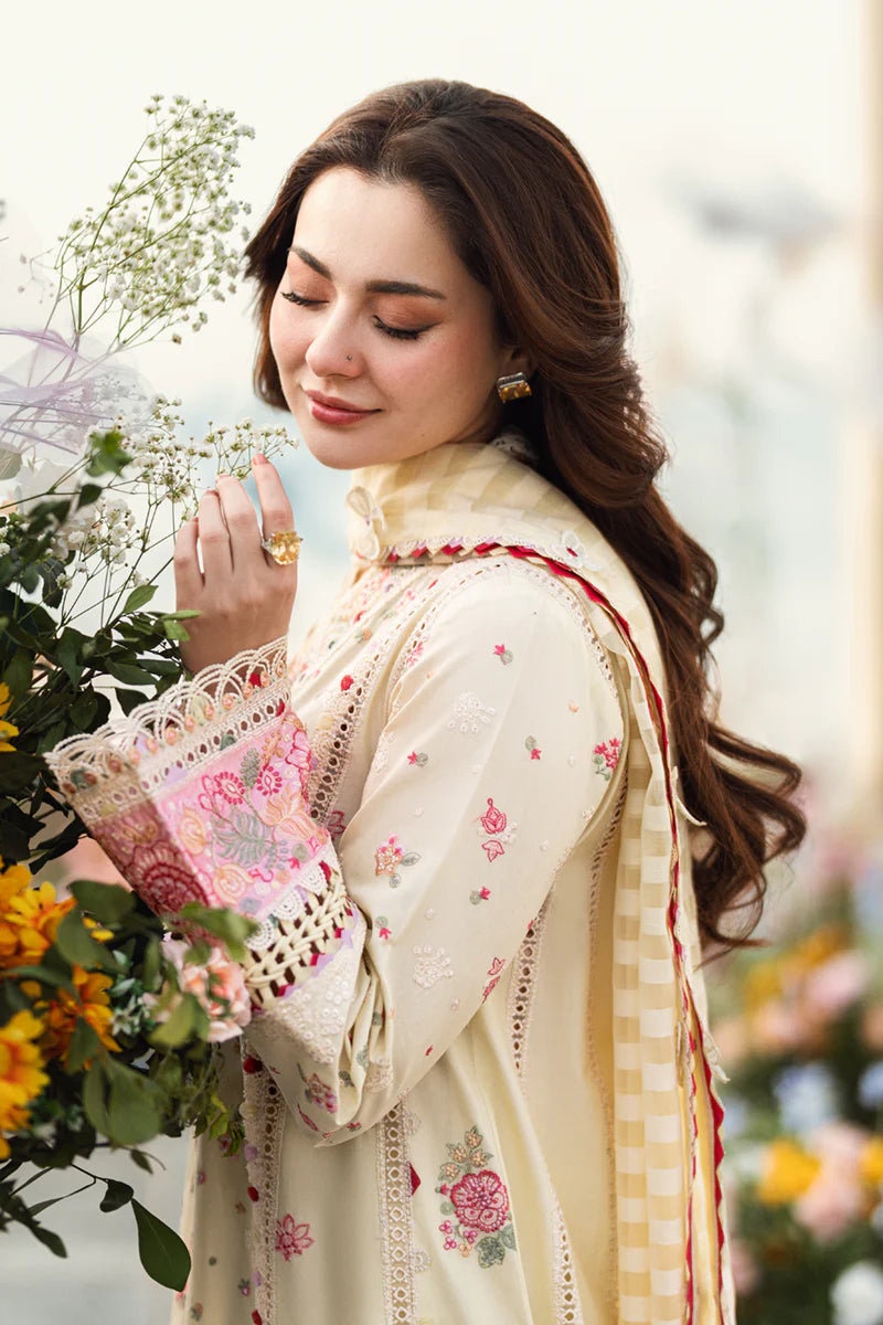 Qalamkar Sahil luxury unstitched lawn suits 2025 - FK-14-Scarlett