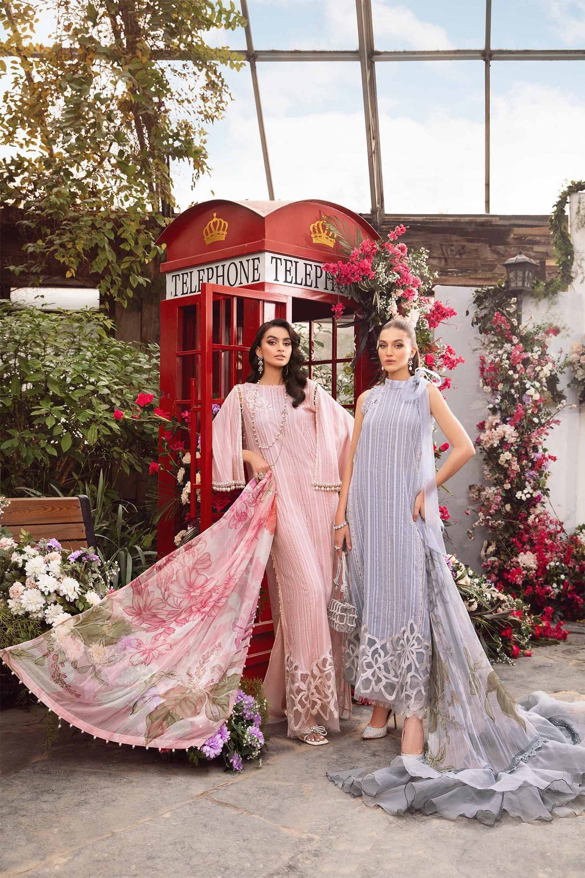 MARIA B M.Prints | Spring Summer Lawn Suits : 2024 | 9A