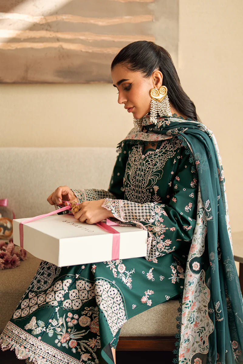 Qalamkar Sahil luxury unstitched lawn suits 2025 - FK-13-Eliza
