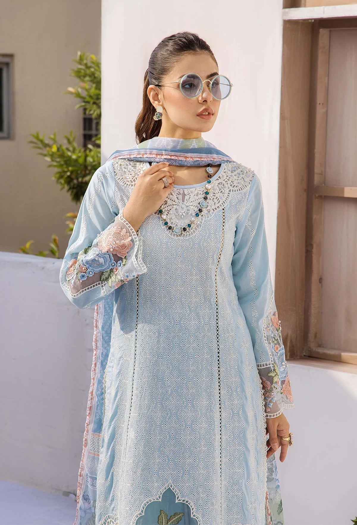Adan’s libas rumi unstitched schiffli lawn suits 2025-04