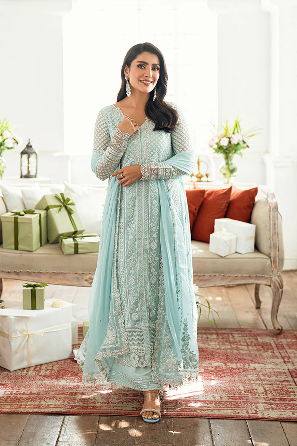 Azure Luxe Eid Drop 3 Chiffon Collection 2025 - Azure Glow
