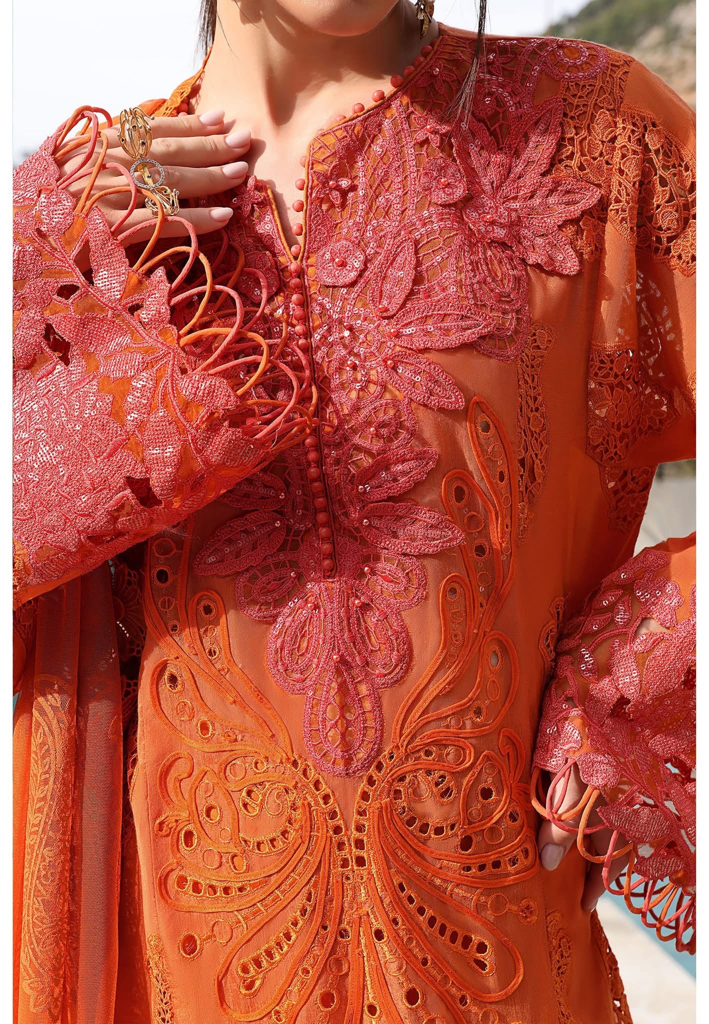 Maria B luxury lawn suits 2025 - 5B