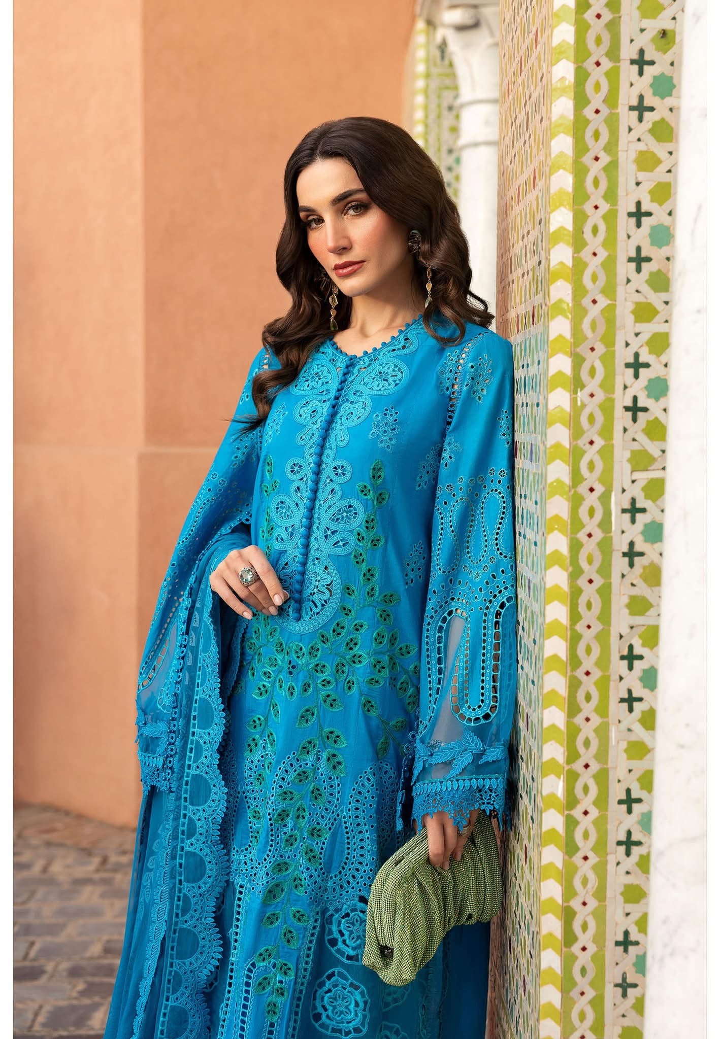 Maria B luxury lawn suits 2025 - 3B