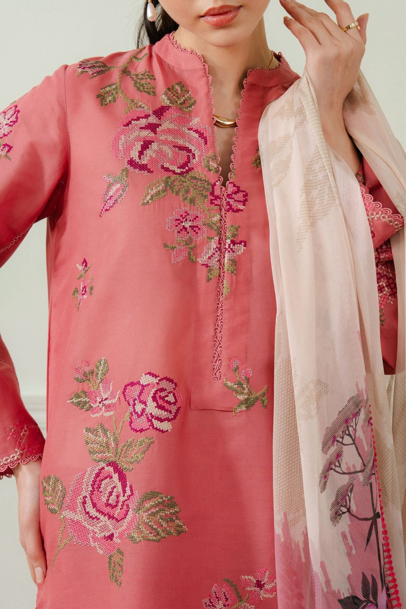 Coco by Zara Shahjahan Embroidered lawn suits 2025 - 4A