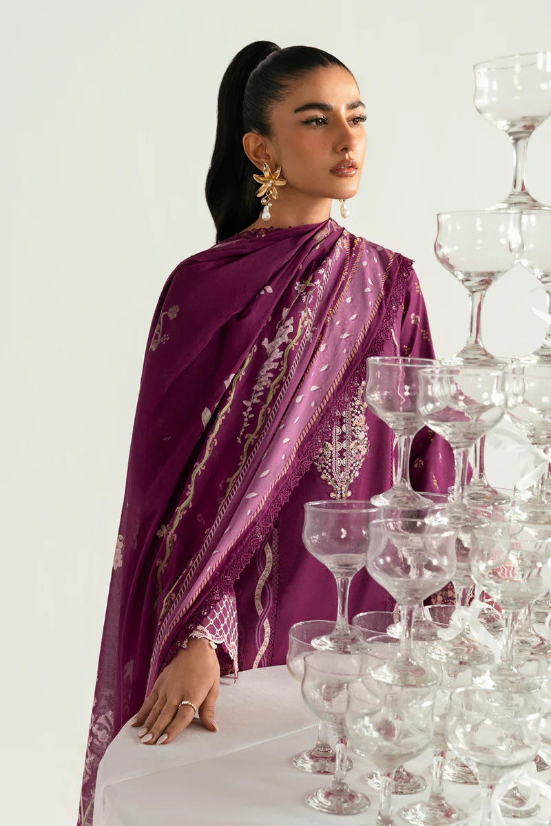 Qalamkar Qprints unstitched lawn suits - 2025 - Miya