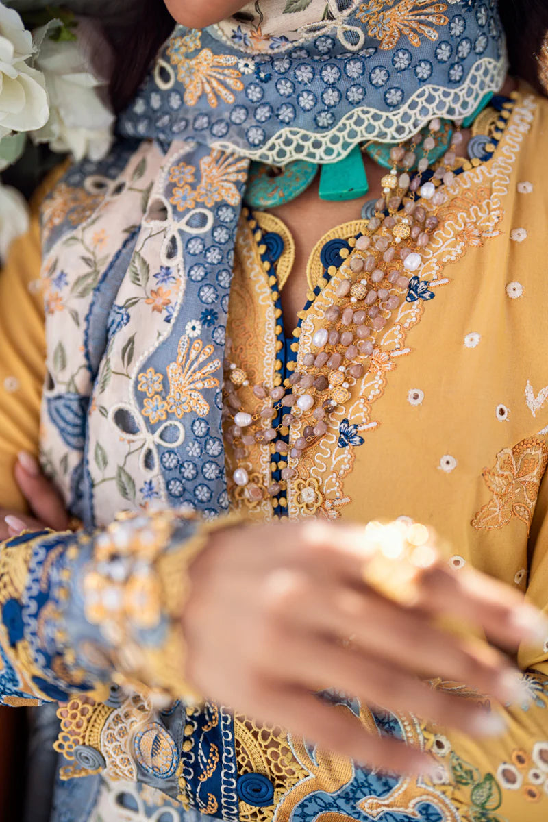 Qalamkar Sahil luxury unstitched lawn suits 2025 - FK-06