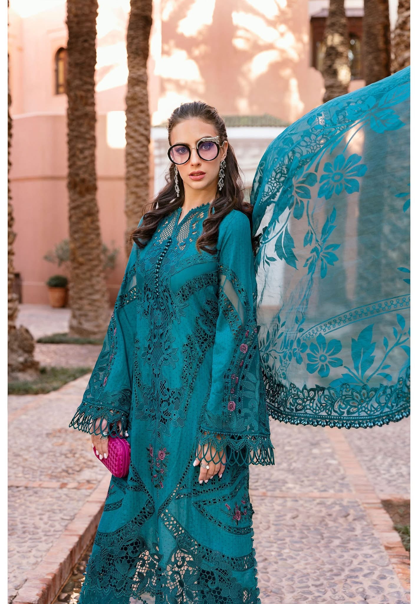 Maria B luxury lawn suits 2025 - 13B