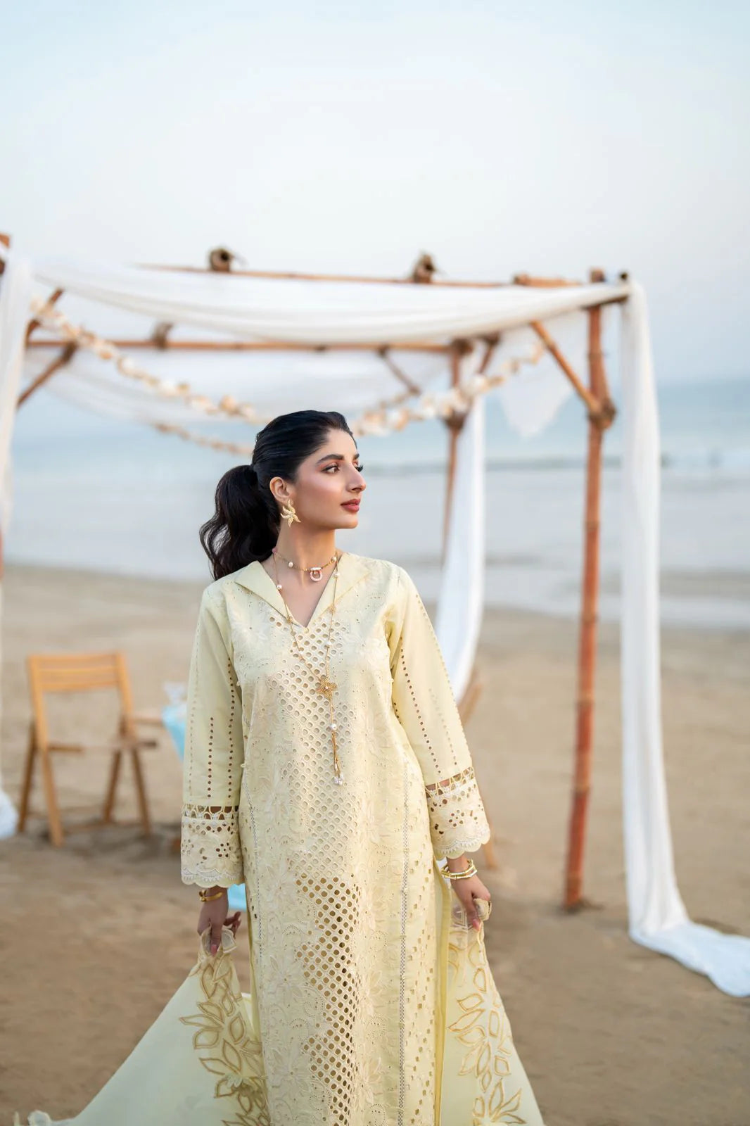 Saagar by aabyaan luxury festive unstitched lawn suits 2025 |Sofina - AS-07