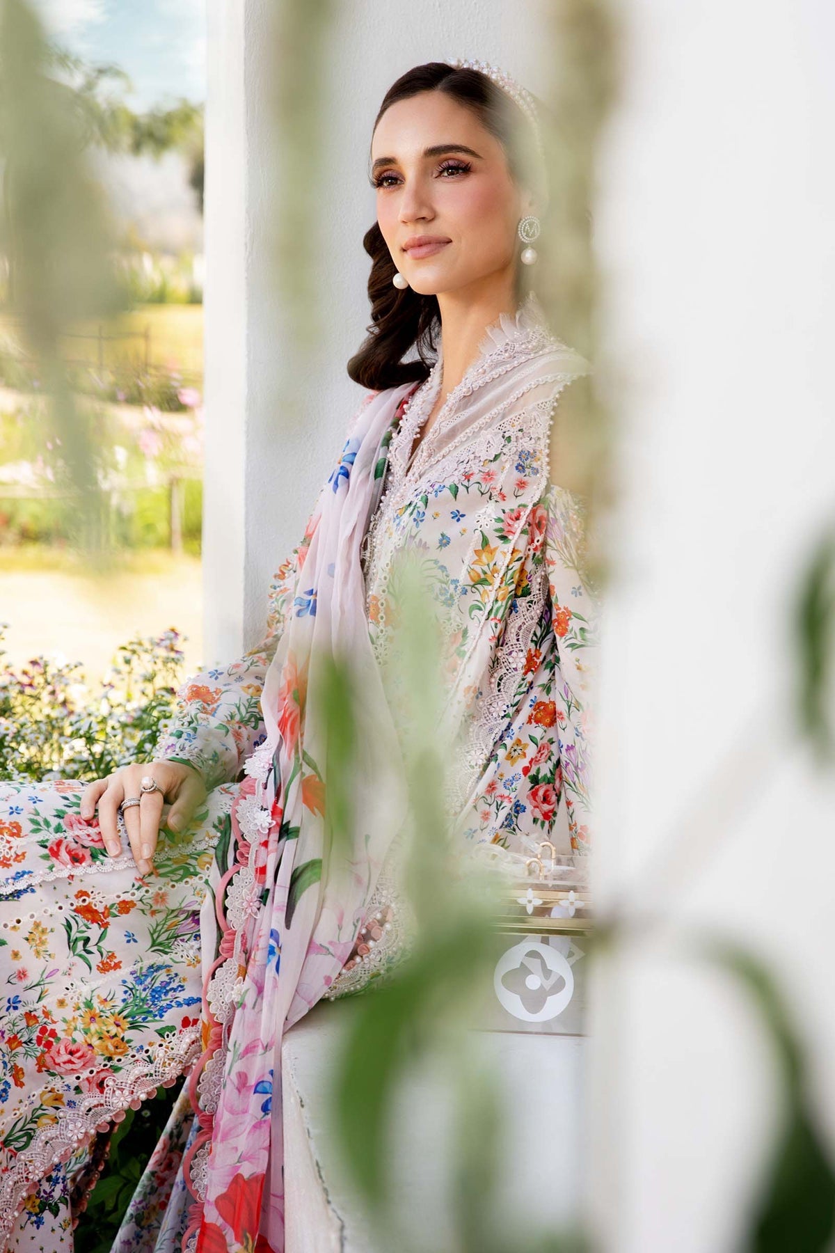 Maria B Mprints spring summer unstitched lawn suits 2025 | 7A