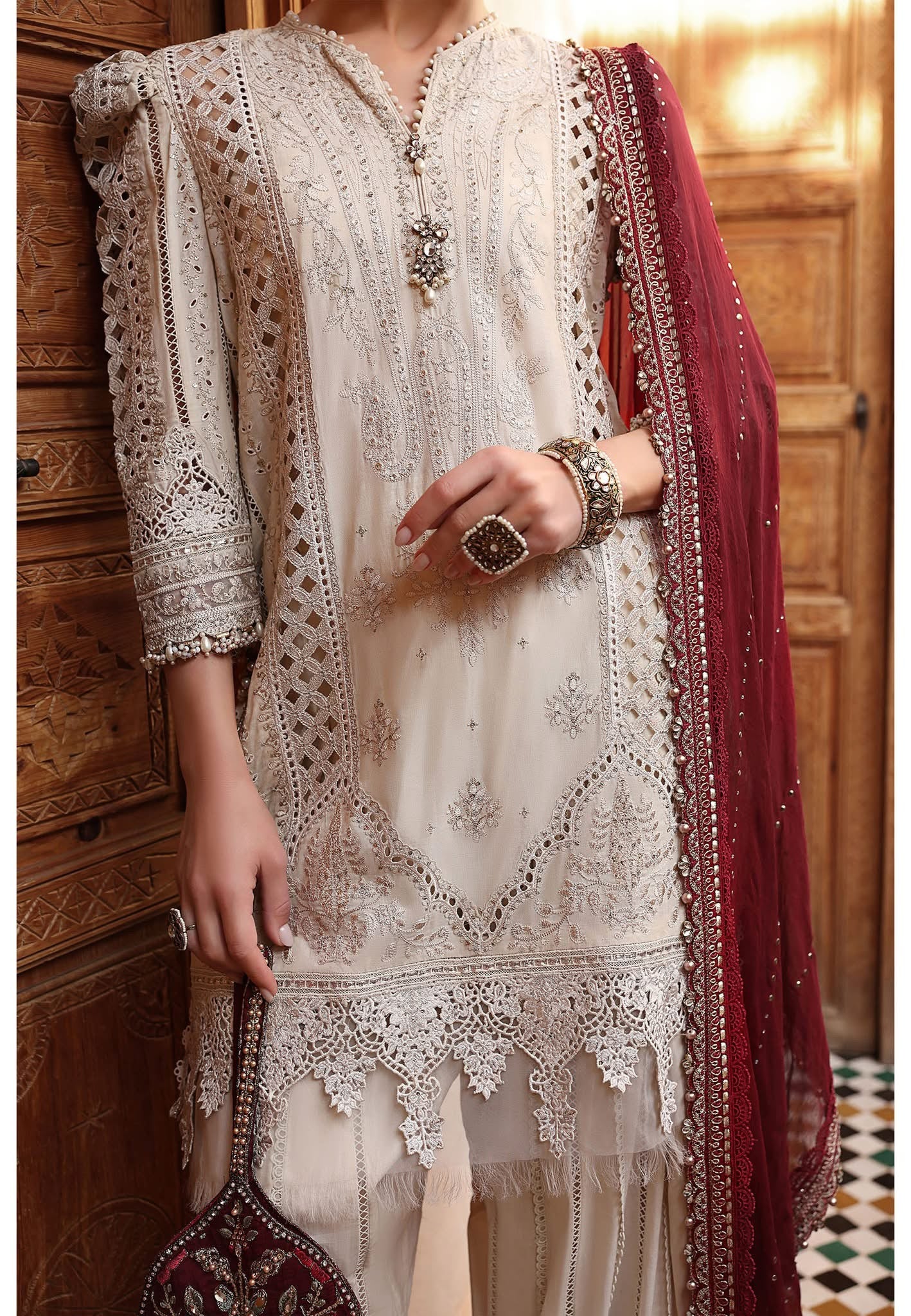 Maria B luxury lawn suits 2025 - 11B