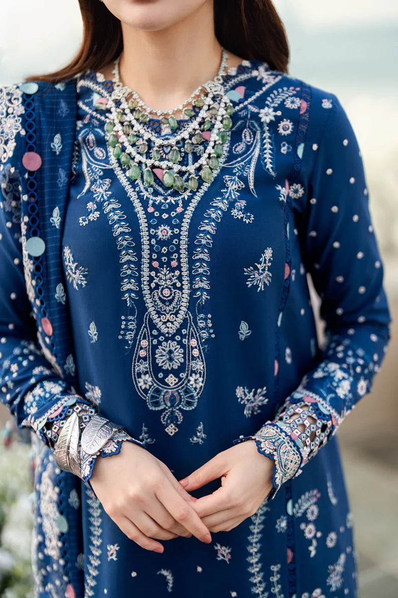 Qalamkar Sahil luxury unstitched lawn suits 2025 - FK-05