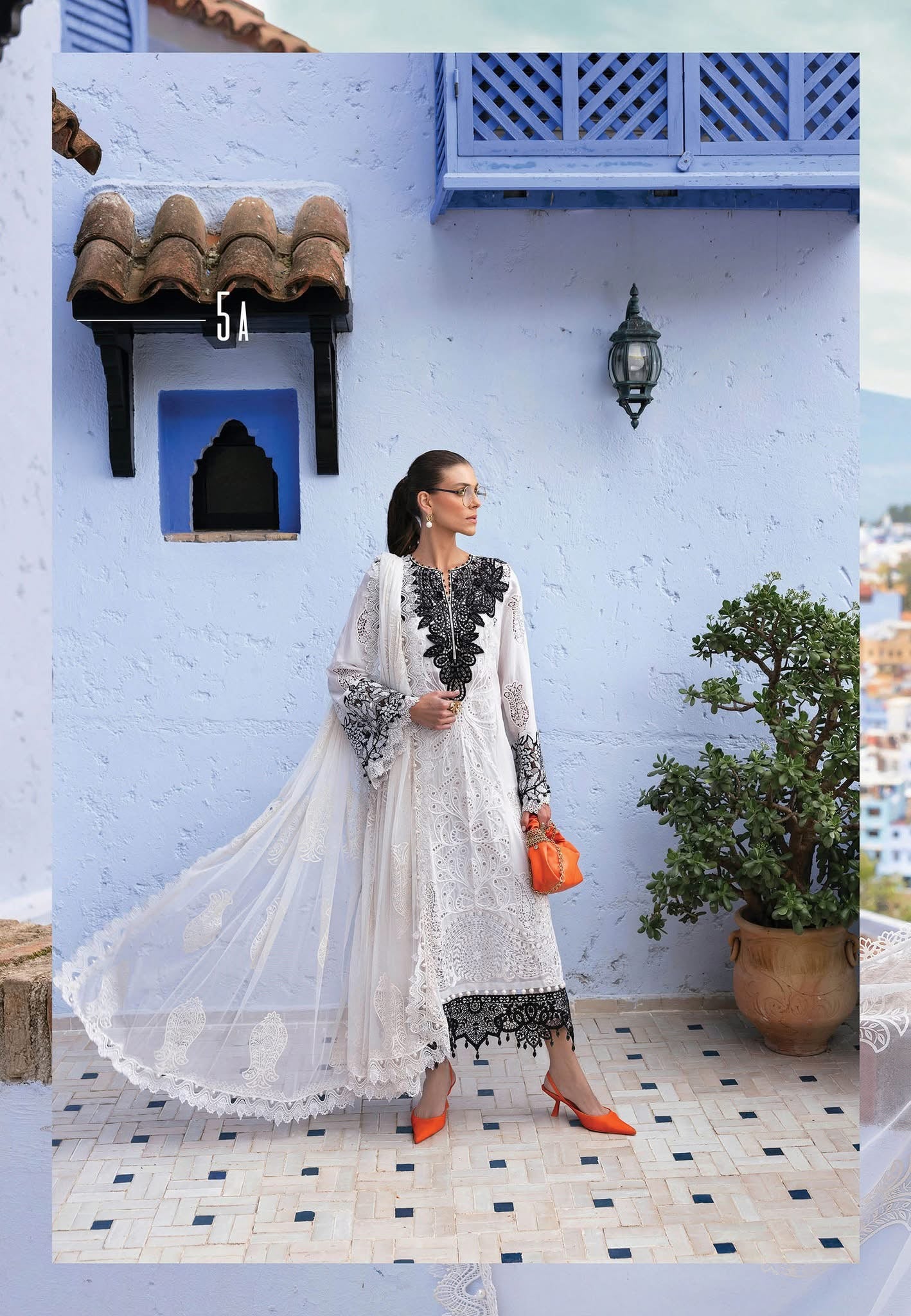 Maria B luxury lawn suits 2025 - 5A
