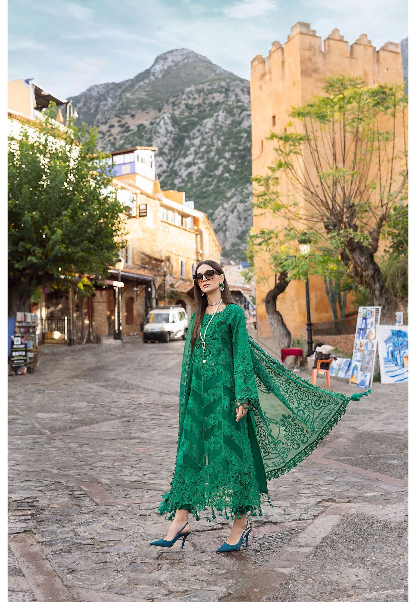 Maria B luxury lawn suits 2025 - 8B