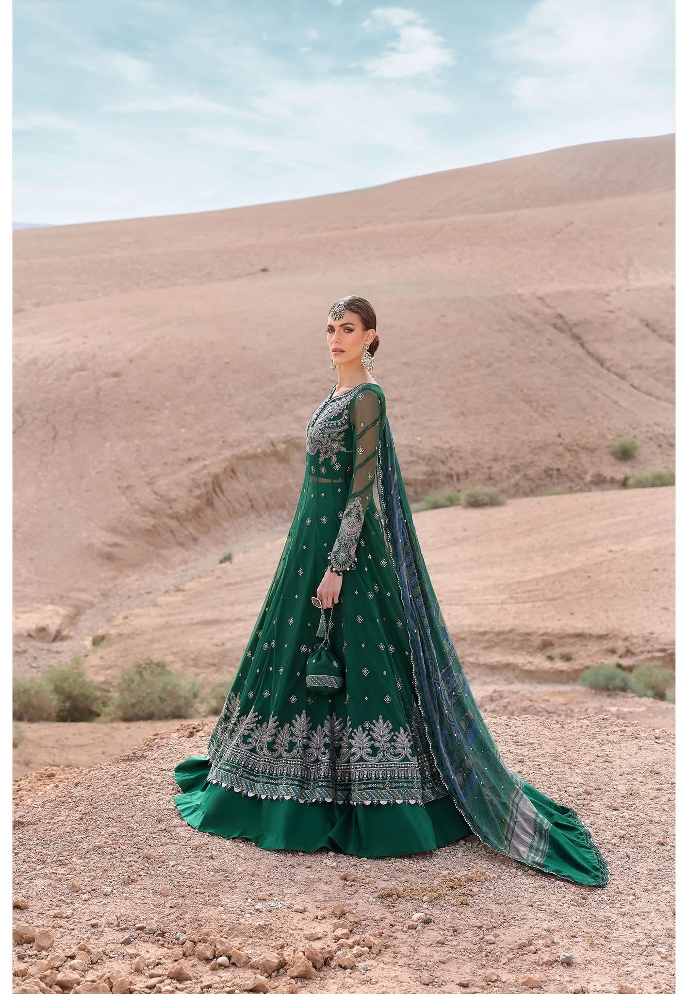 Maria B luxury lawn suits 2025 - 7A