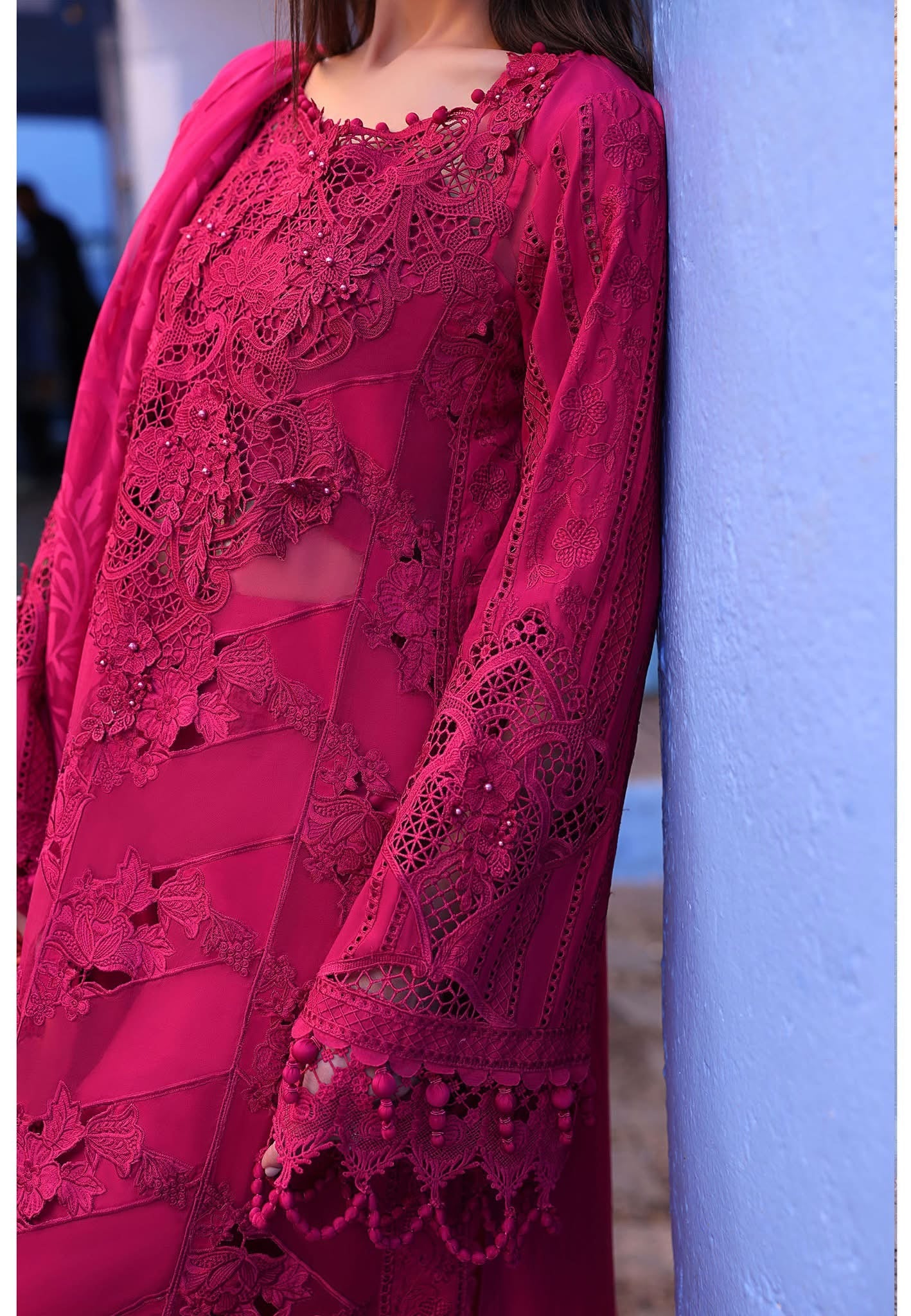 Maria B luxury lawn suits 2025 - 8A