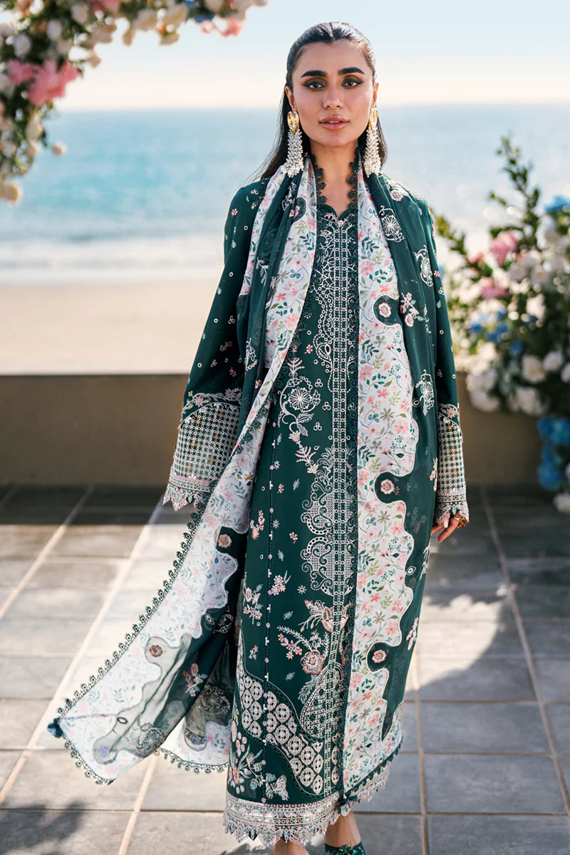 Qalamkar Sahil luxury unstitched lawn suits 2025 - FK-13-Eliza