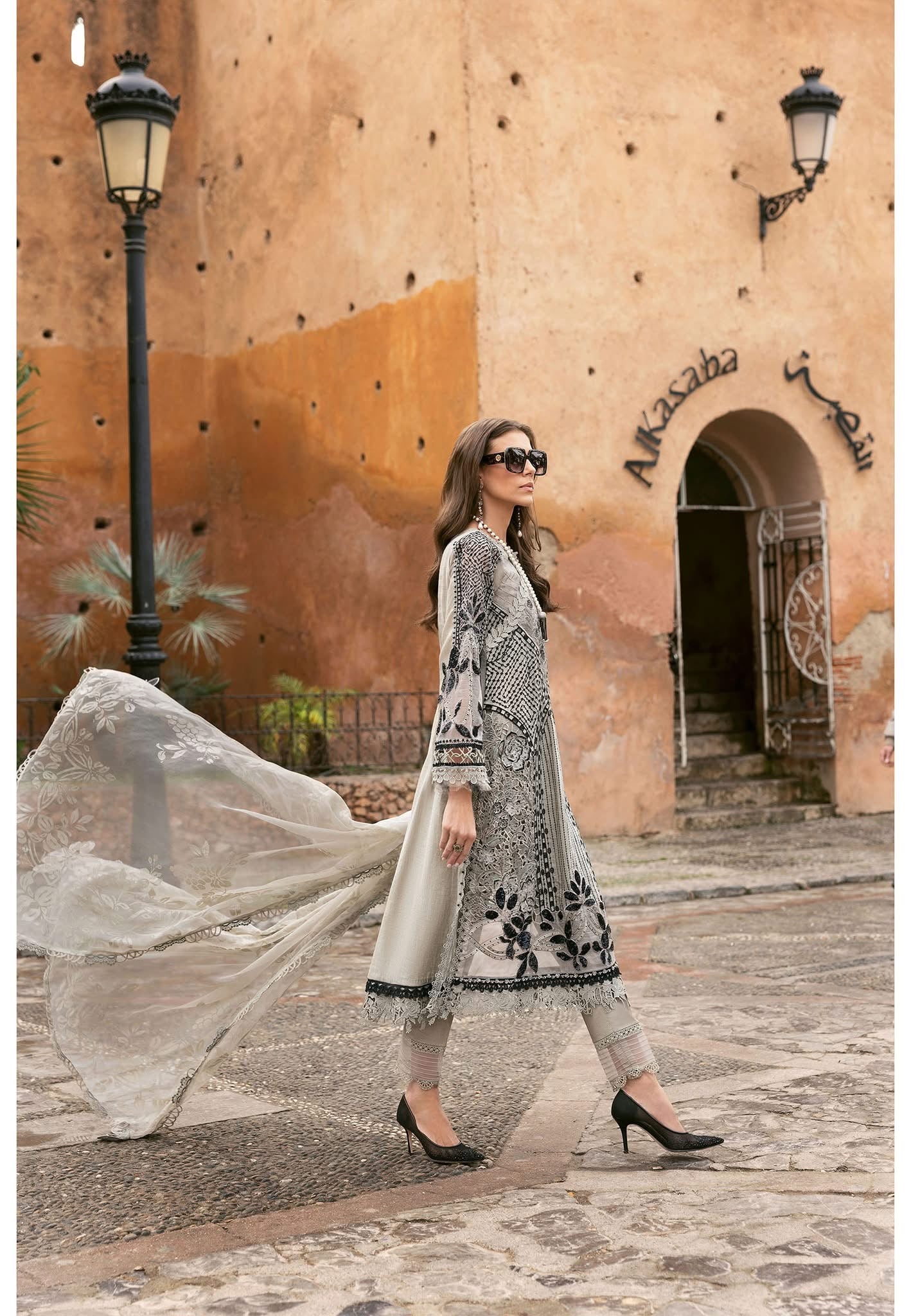 Maria B luxury lawn suits 2025 - 10B