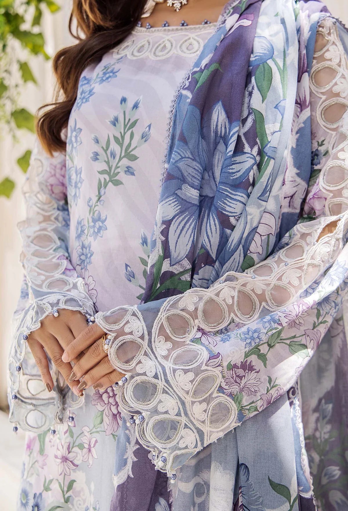 Adan libas prints unstitched lawn suits 2025 - 1100