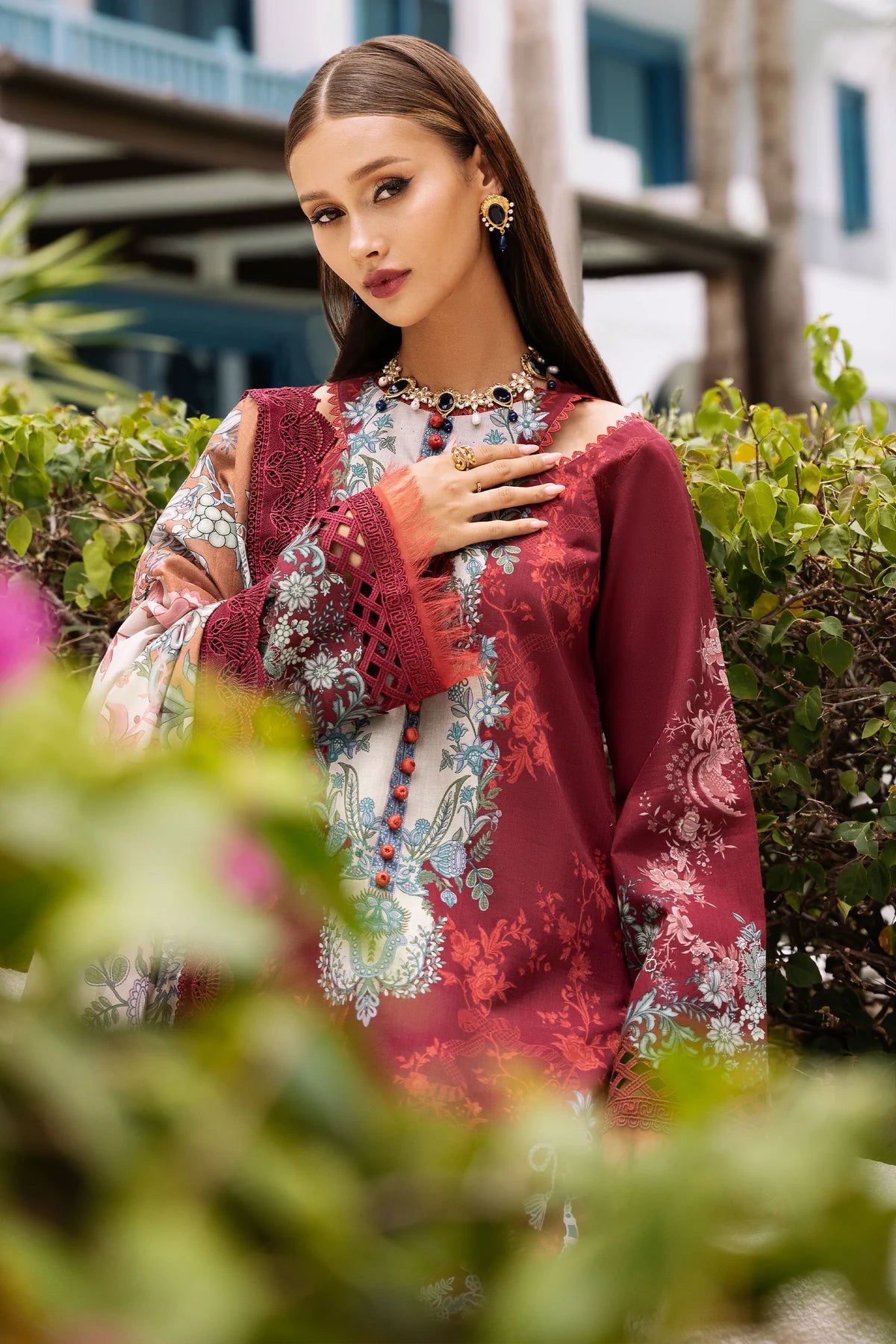 Jade urbane unstitched printed lawn suits - 20648B