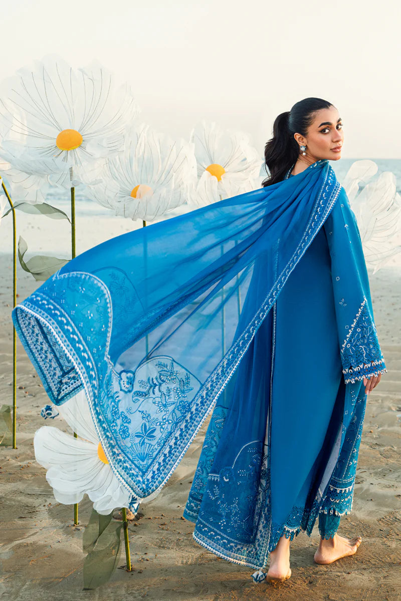 Qalamkar Sahil luxury unstitched lawn suits 2025 - FK-03