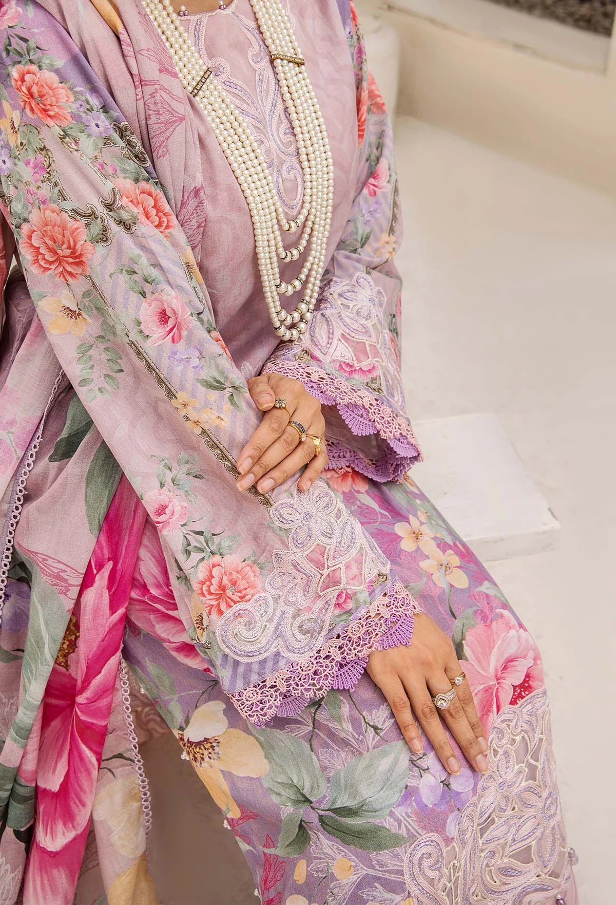 Adan libas prints unstitched lawn suits 2025 - 1108
