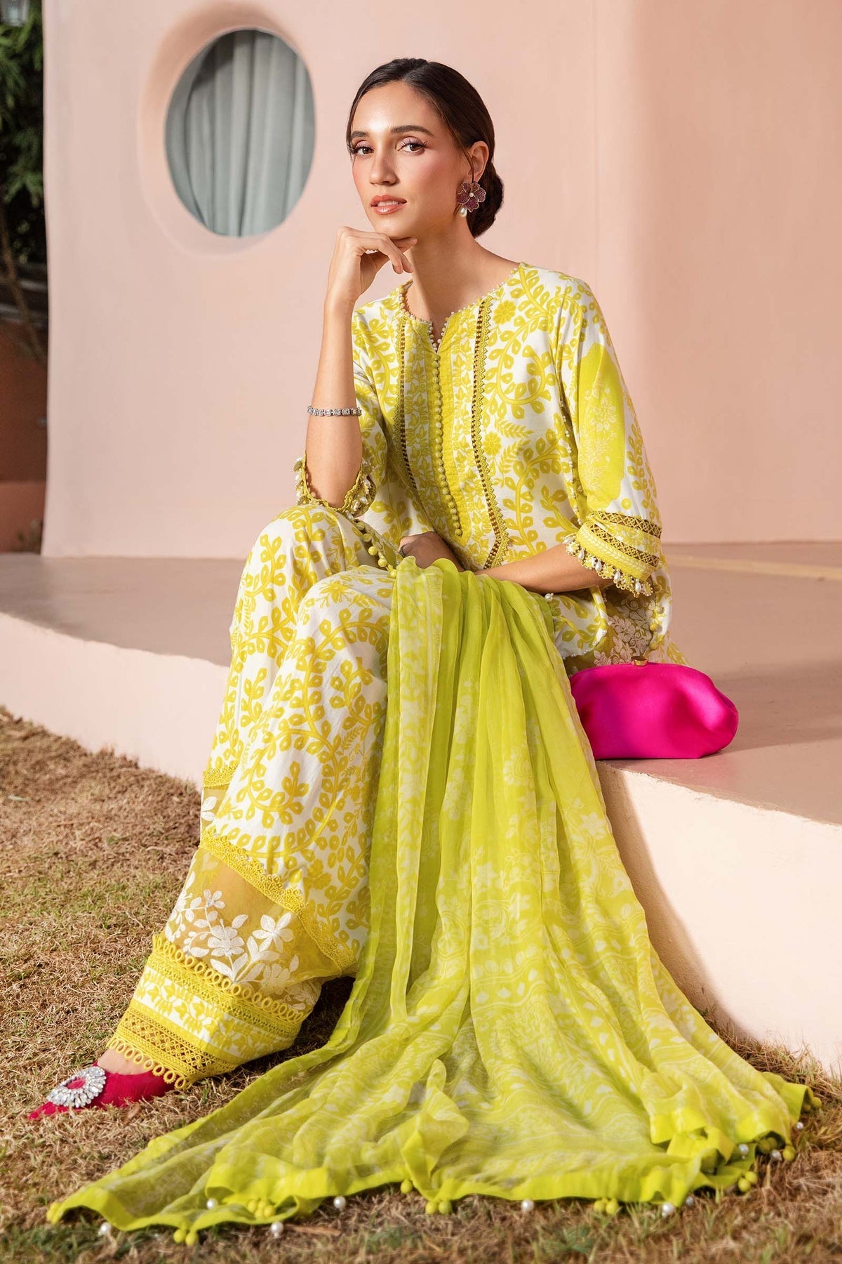 Maria B Mprints spring summer unstitched lawn suits 2025 | 4A