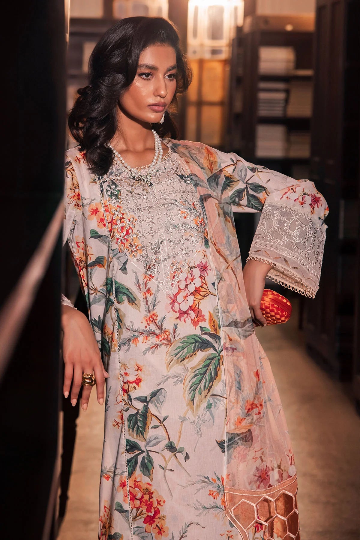 Nureh Glam Girl Unstiched lawn collection 2025 - GL-13