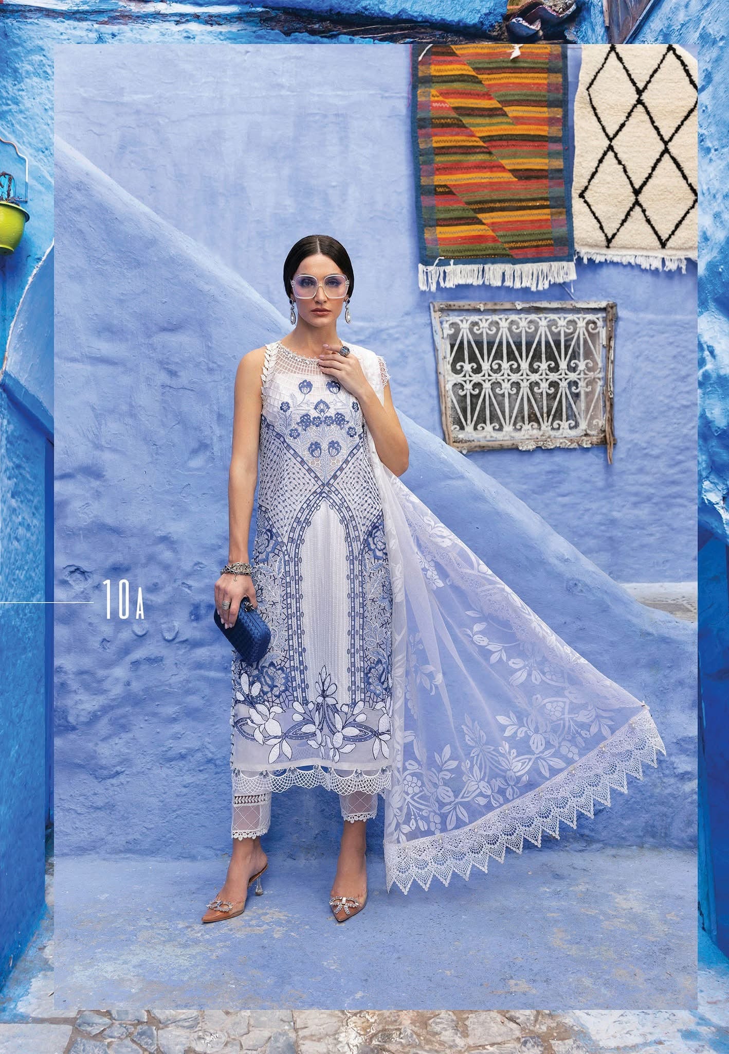 Maria B luxury lawn suits 2025 - 10A