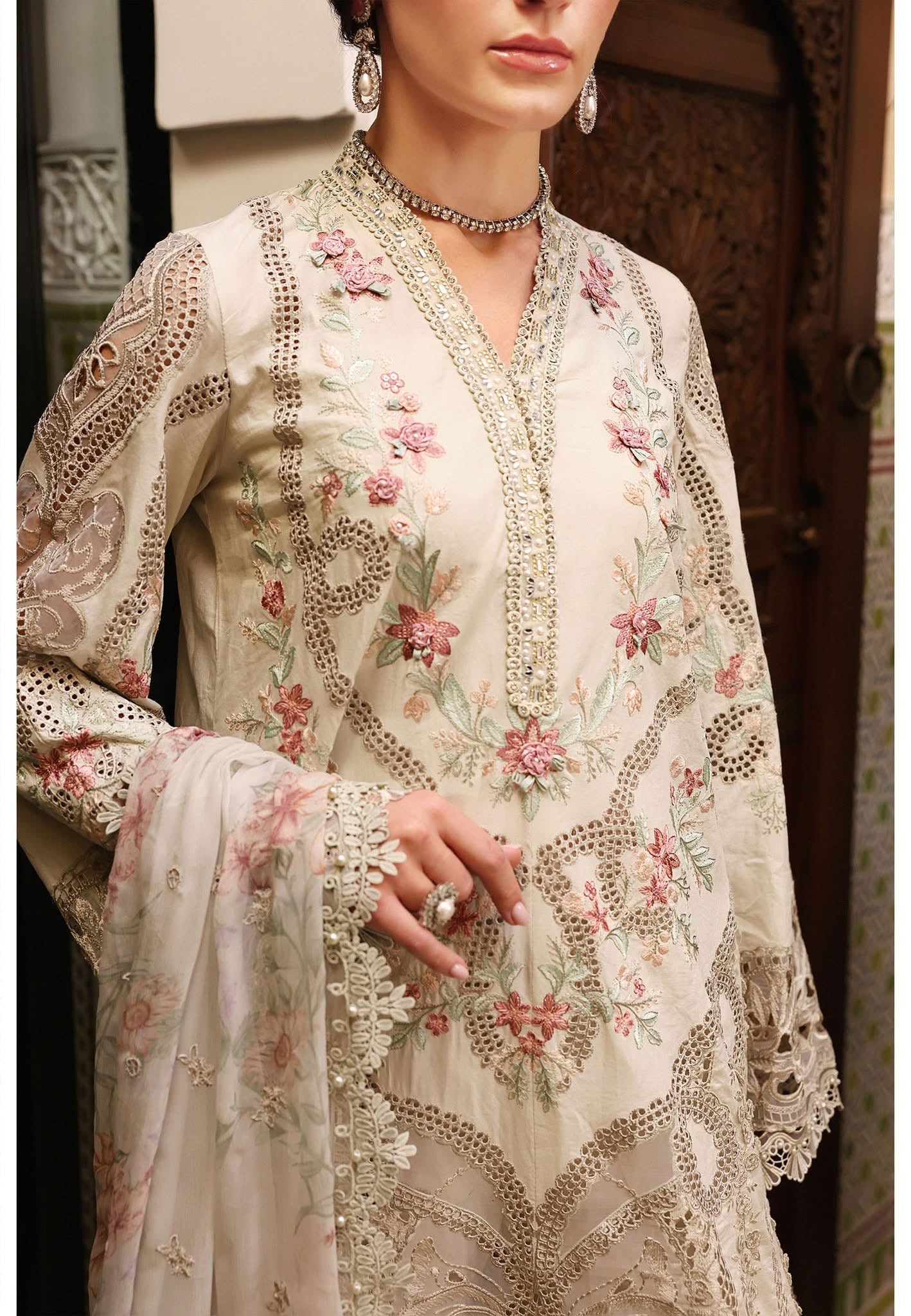 Maria B luxury lawn suits 2025 - 14B