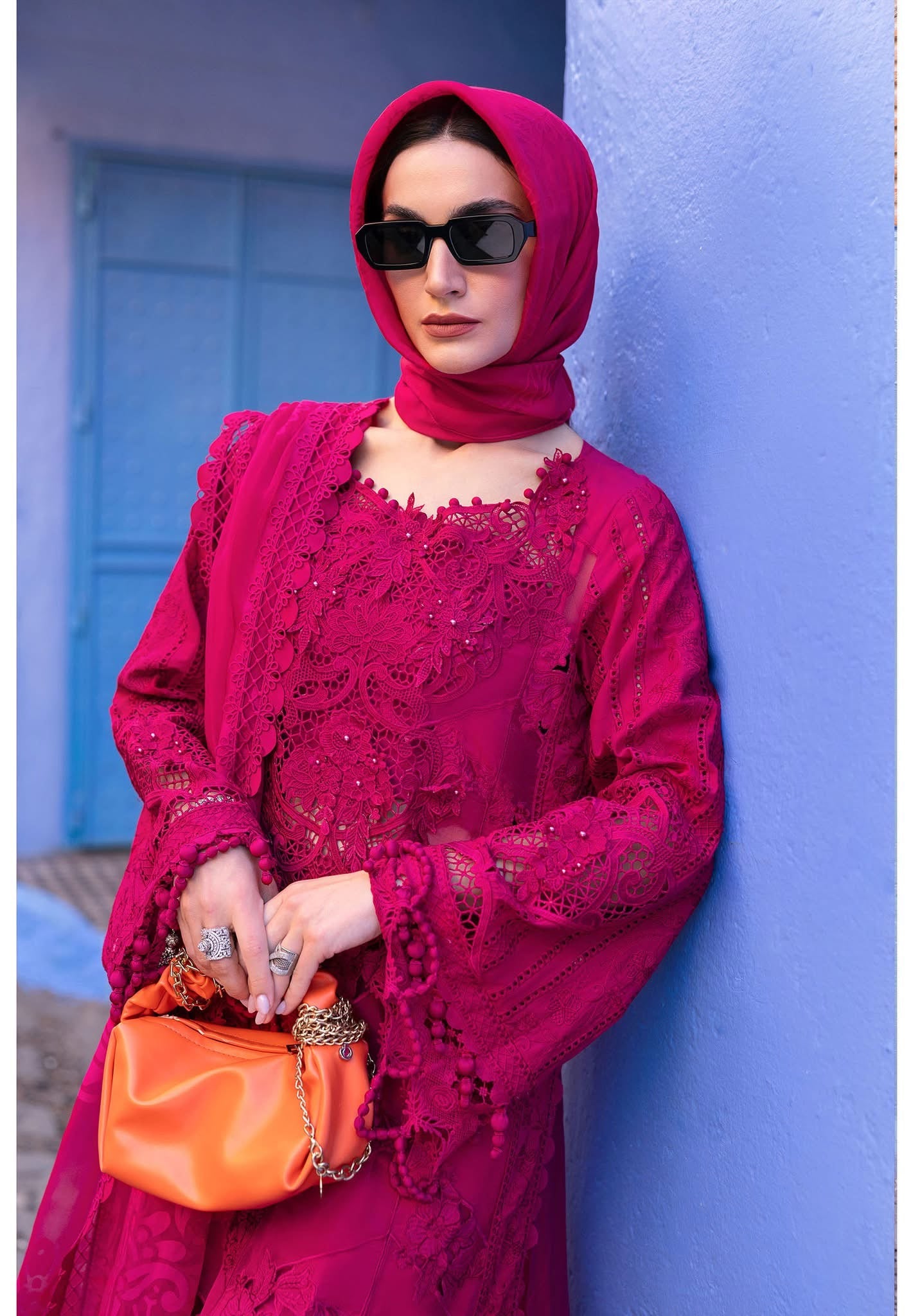 Maria B luxury lawn suits 2025 - 8A