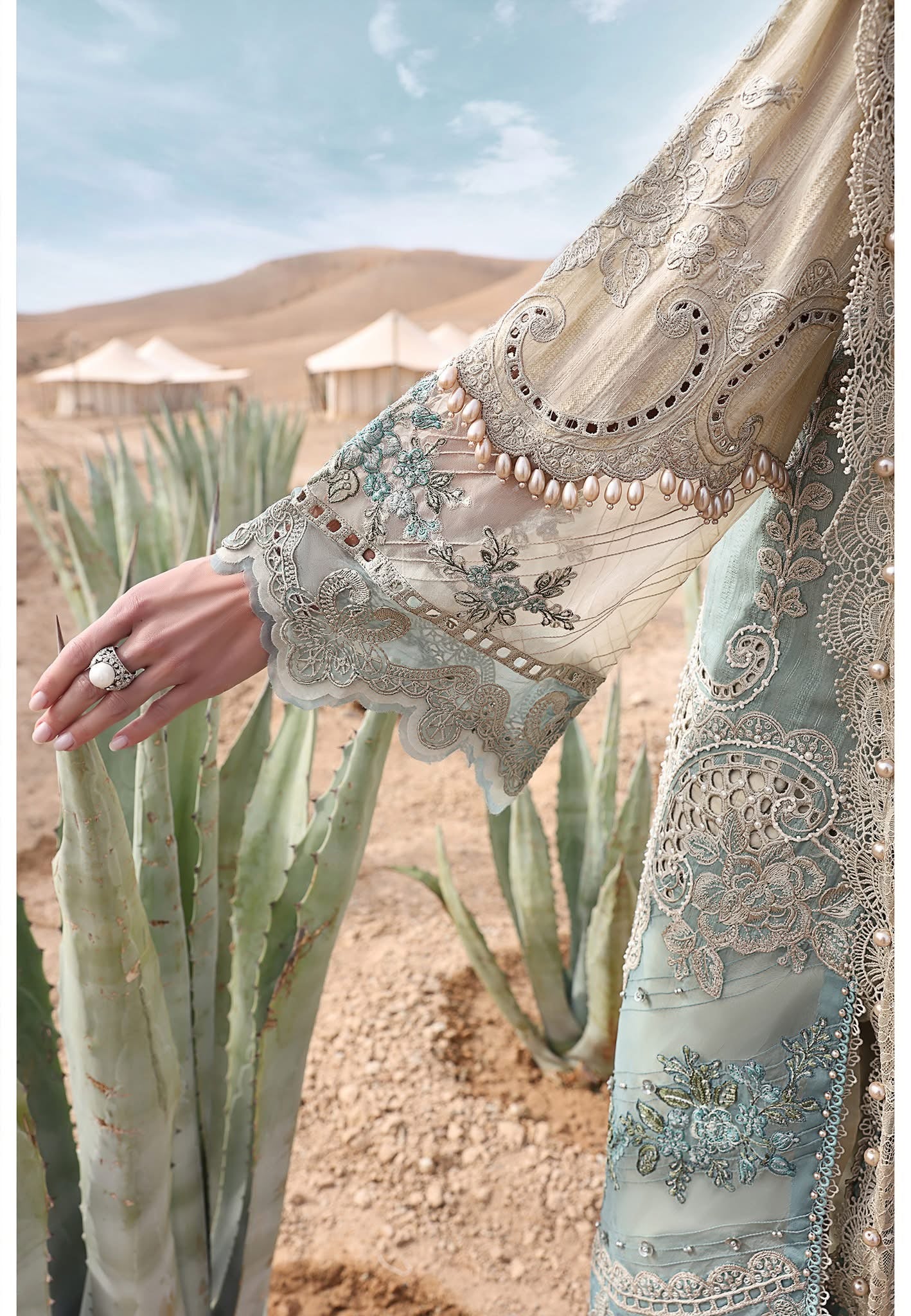 Maria B luxury lawn suits 2025 - 15B