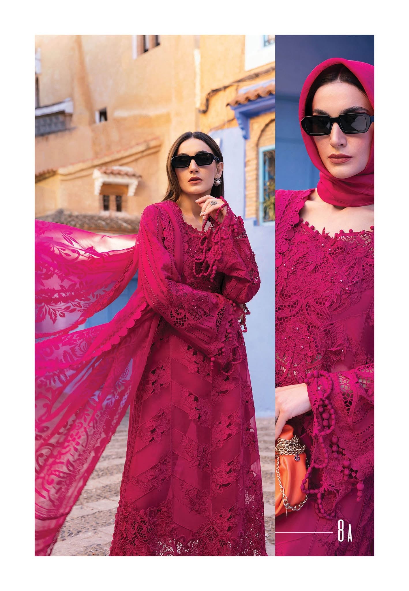 Maria B luxury lawn suits 2025 - 8A