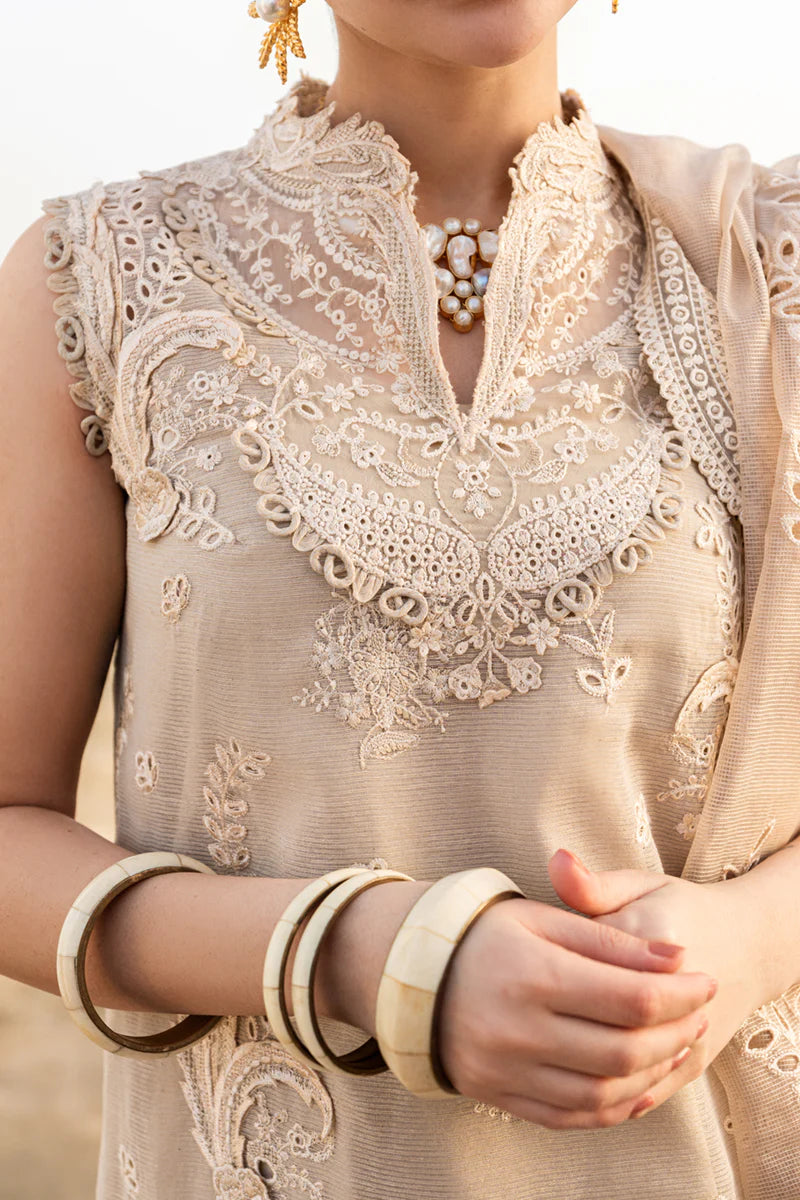 Qalamkar Sahil luxury unstitched lawn suits 2025 - FK-01