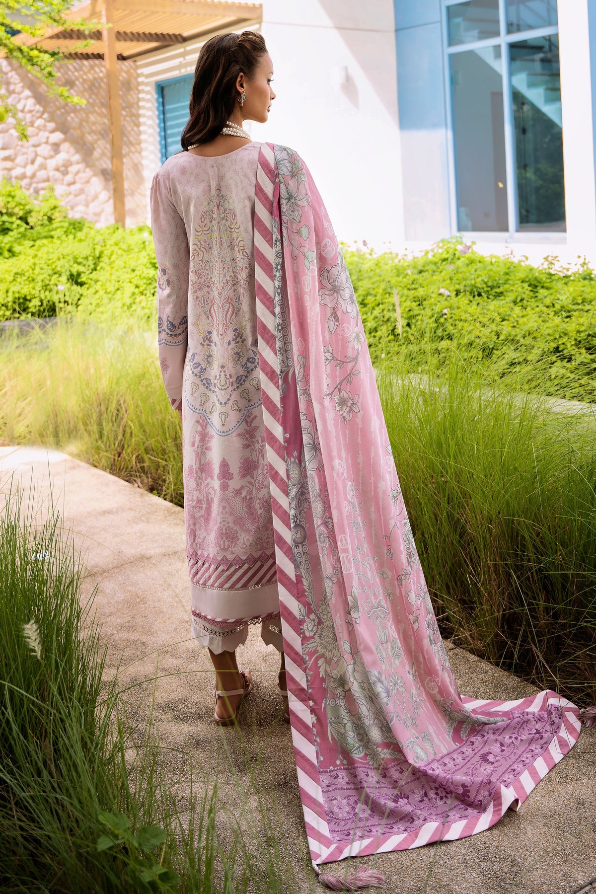 Jade urbane unstitched printed lawn suits - 20633B