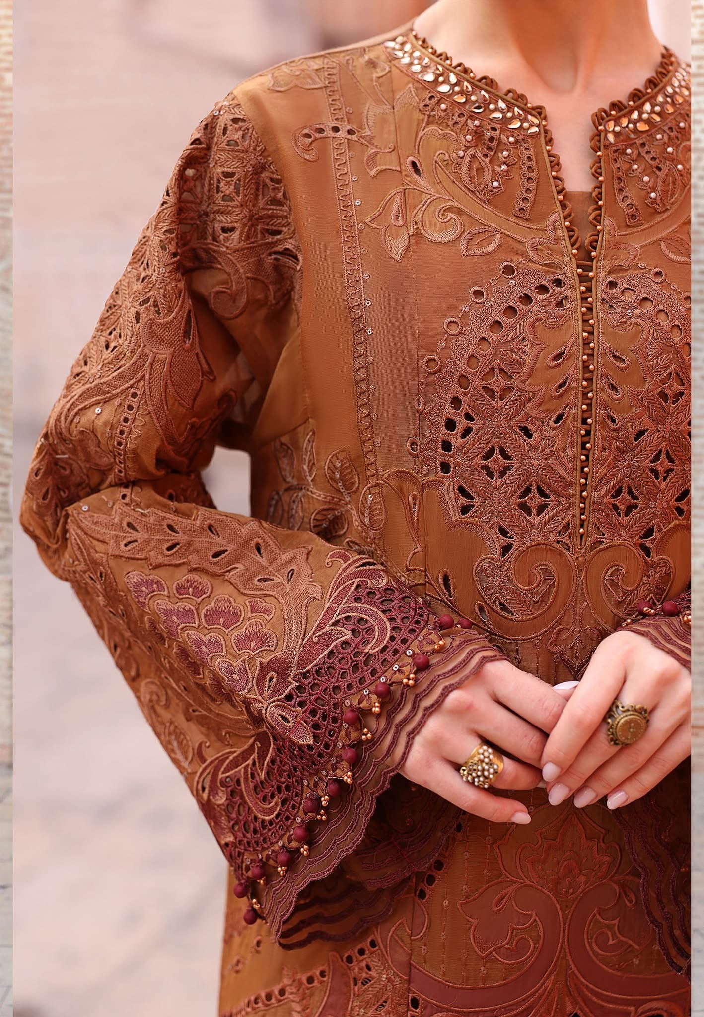 Maria B luxury lawn suits 2025 - 1B