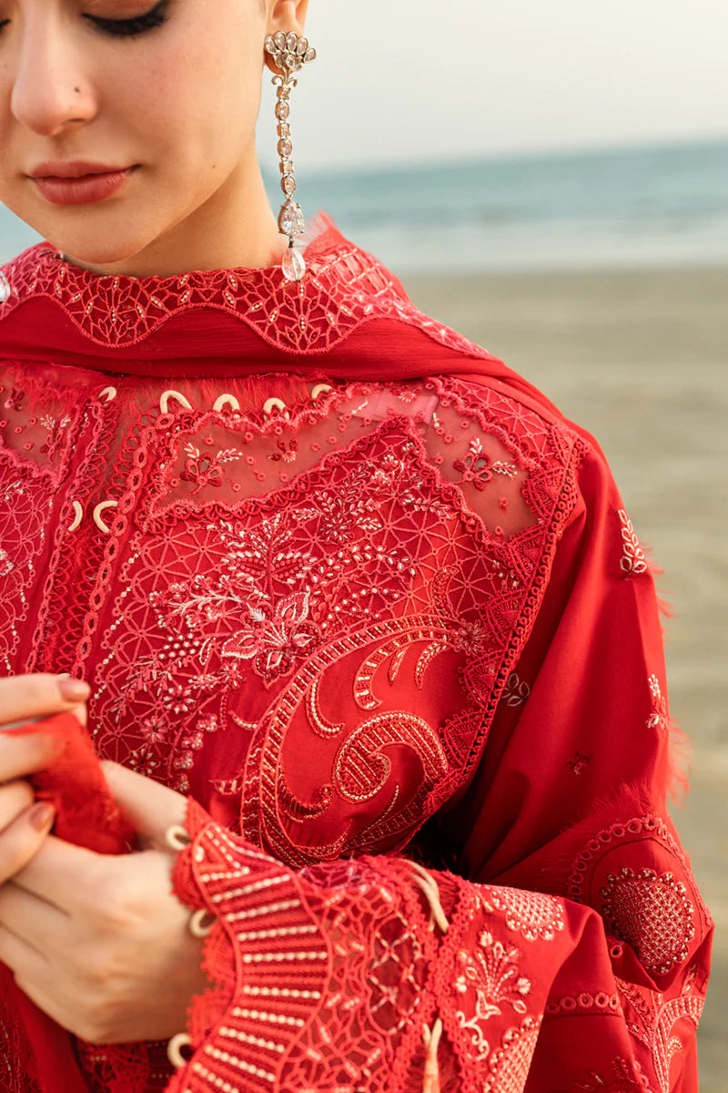 Qalamkar Sahil luxury unstitched lawn suits 2025 - FK-07